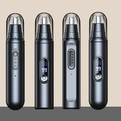 新しい 2-in-1 電動鼻毛トリマー LED デジタルディスプレイ鼻毛トリマー男性用鼻毛シェーバー タイプ C