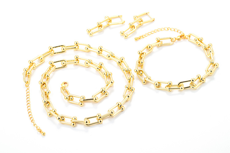 Geometric Pattern Unisex Gender Copper Plating Geometric Zircon Copper Bracelets