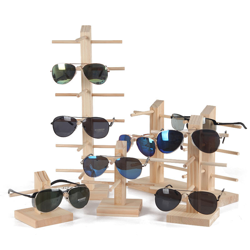 Pine Wood Solid Wood Eyeglass Frame Display Stand, Natural Wood Sunglasses Display Stand Pine Wood Solid Wood Eyeglass Frame Display Stand, Natural Wood Sunglasses Display Stand