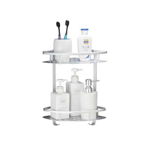 Space aluminum storage rack kitchen bathroom toilet washroom triangle stand bathroom storage shelf wall-mounted rack bathroom supplies wholesale