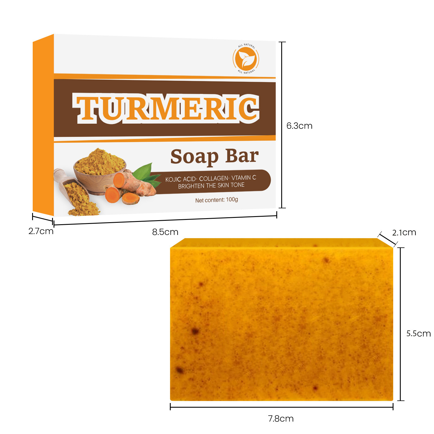 Transfronterizo TK explosión serie de jabón de cúrcuma de limpieza facial hidratante de piel exfoliante fuente de fábrica de jabón de cúrcuma