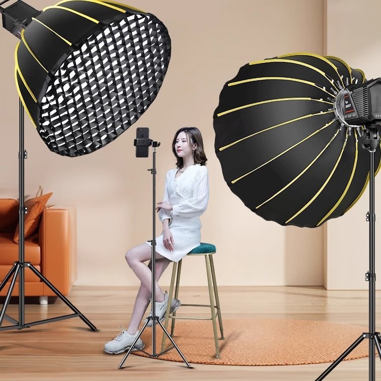 Professional live fill light deep parabolic soft light box camera TV light spotlight grid honeycomb contour photo