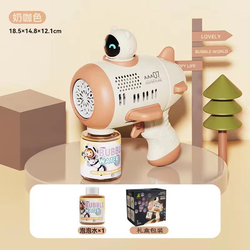 Venta caliente en línea popular 10-agujero eléctrico automático dinosaurio burbuja pistola niño niña juguete dominante dinosaurio eléctrico