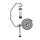 Outdoor Camping Mosquito Coil Holder Lamp Stand Magnetic Camping Lamp Pole Iron Mosquito Coil Holder Picnic Table Fixed Bracket Hook