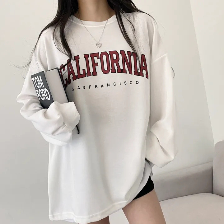 Cross-Border Wholesale Korean Style Round Neck Fleece-Lined Thickeneded Flower Pure Color Sweatshirt for Women Autumn and Winter Loose Oversize Thin Special Price Cross-Border Wholesale Korean Style Round Neck Fleece-Lined Thickeneded Flower Pure Color Sweatshirt for Women Autumn and Winter Loose Oversize Thin Special Price