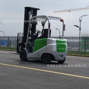 Car counterbalanced forklift four fulcrum electric forklift battery stacker lithium battery handling loading and unloading stacker