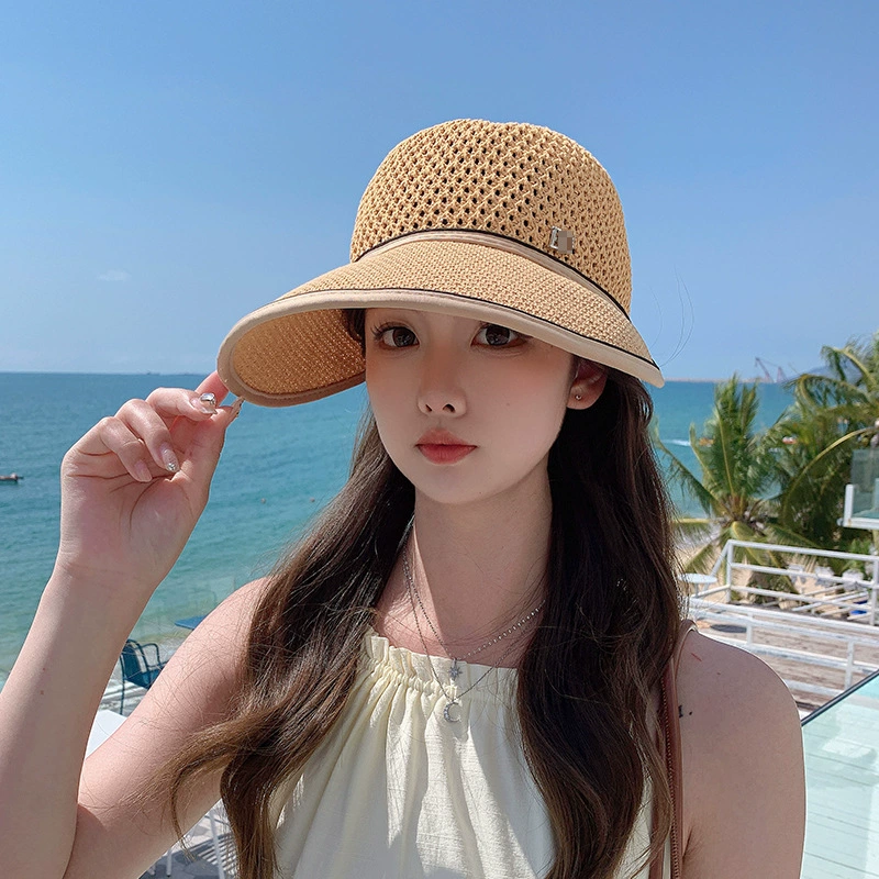 Spring summer knitted travel baseball cap, hat solar-powered, sun protection, wholesale