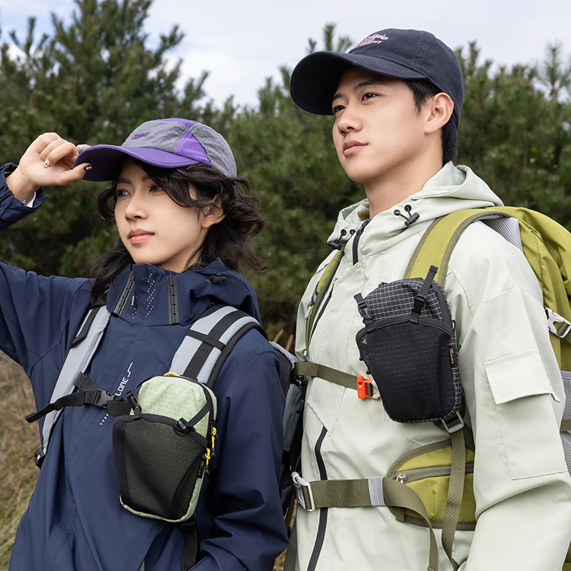 Cross-Border Outdoor Mountaineering Shoulder Bag for Men and Women Waterproof Expansion Hiking Mobile Phone Bag External Tactical Expansion Cross-Body Bag