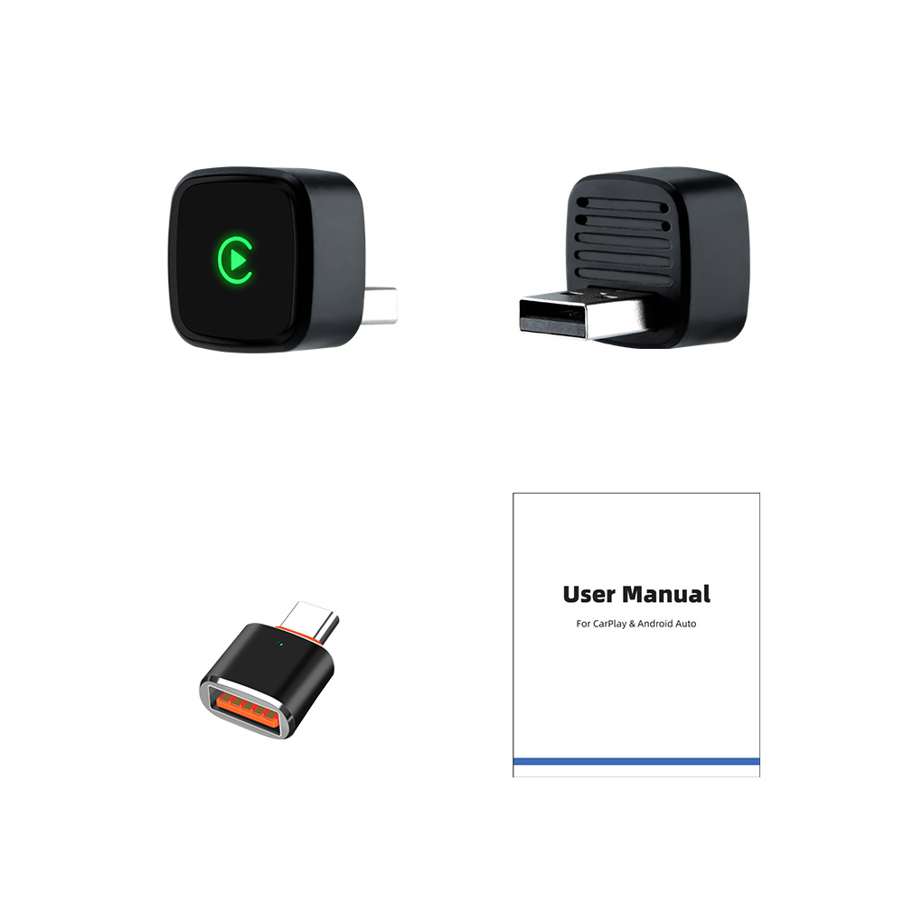 Wireless CarPlay Android Auto 2-in-1 Adapter Original Car System Interconnection Car Box