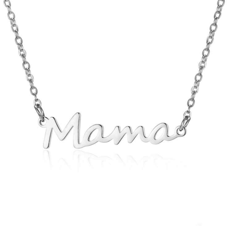 1 Piece Simple Style Letter Alloy Plating Women's Necklace display picture 8