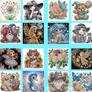 5D 17*17cm�羳�¿�ξֲ��N�ʯ���o�����b С�ߴ��m��С��