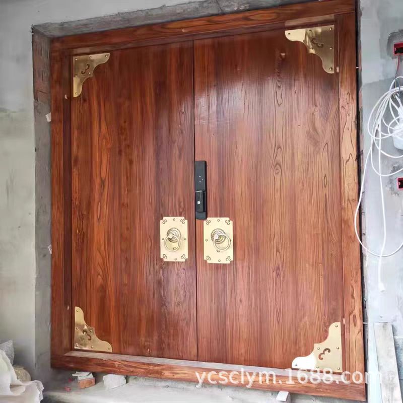 Solid Wood Antique Gate Villa Courtyard Entrance Door Old Elm Old-fashioned Rural House Double Door Wooden Door Solid Wood Antique Gate Villa Courtyard Entrance Door Old Elm Old-fashioned Rural House Double Door Wooden Door