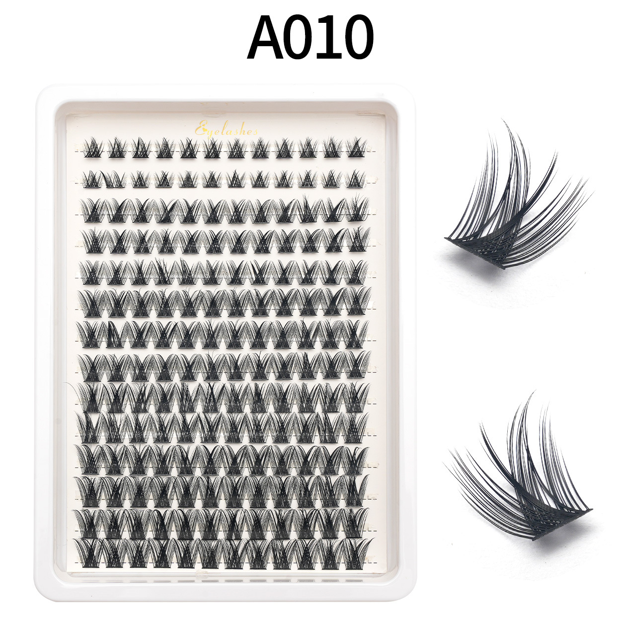 Amazon falsas pestañas venta caliente comercio exterior euroamericano cabello D曲 DIY ojos pestañas al por mayor