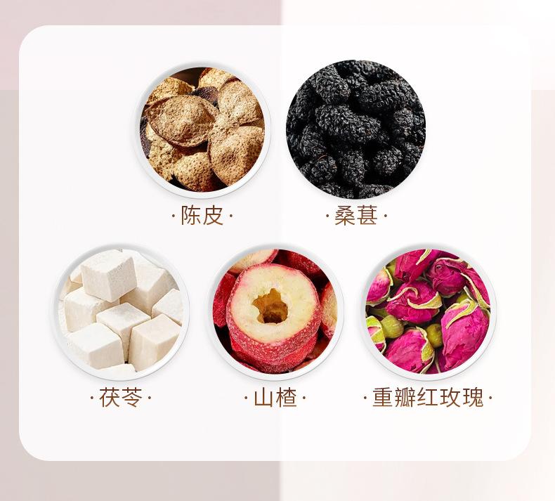Hawthorn Chenpi Herbal Tea Bags Shan Zha Chen Pi 10 Pack Fruit Tea for Daily Brewing key features