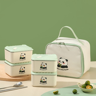 304 Stainless Steel Lid Bento Box Microwave Heatable Multi-Layer Sealed Rice Preservation Lunch Box
