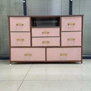 Storage cabinet non-woven simple modern storage cabinet multi-layer drawer steel frame drawer cabinet storage