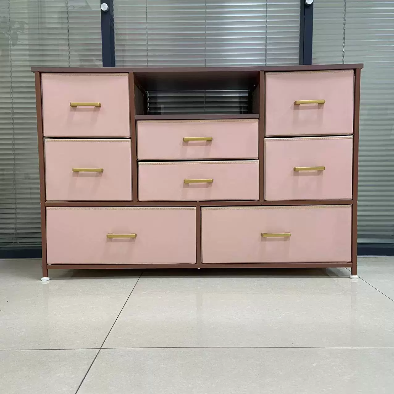 收纳柜 无纺布简约现代储物柜 多层抽屉式钢架抽屉柜子 置物收纳