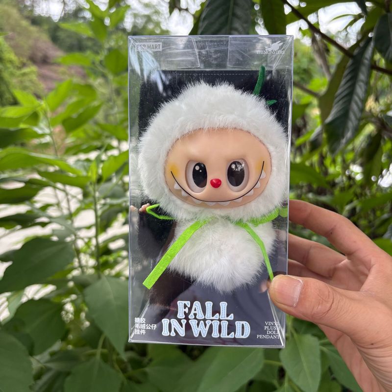 【新品猕猴桃】LABUBU泡泡拉布布玛特搪胶脸玩具毛绒公仔盲盒挂件|undefined