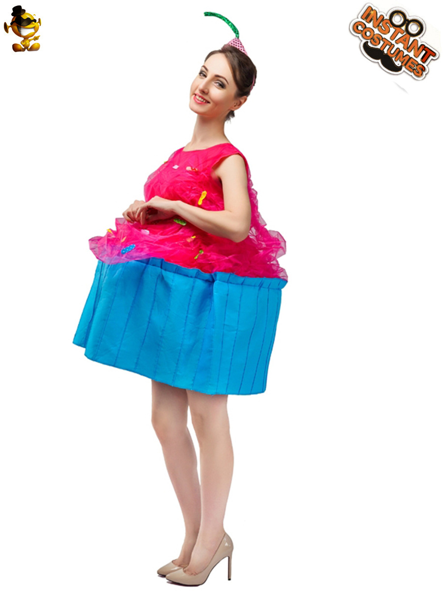 Gran taza de papel de la muchacha torta traje de la etapa traje de rendimiento traje Cosplay traje de la mascarada juego de rol