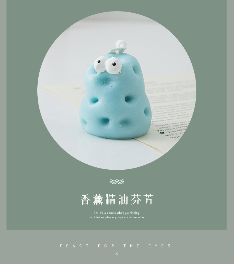 芝士兄弟香薰蜡烛伴手礼芝士蜡烛ins创意家居摆饰套装跨境蜡烛详情6