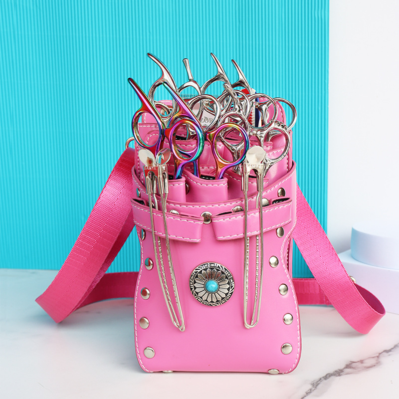 Venta directa de fábrica nueva moda peluquería bolsa de tijeras kit de peluquería peluquería estilista multifuncional riñonera diagonal