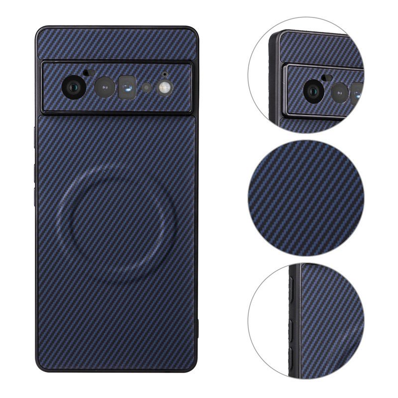 Suitable for Google Pixel 9 Pro XL Carbon Fiber Pattern Magnetic Phone Case Suitable for Google Pixel 9 Pro XL Carbon Fiber Pattern Magnetic Phone Case