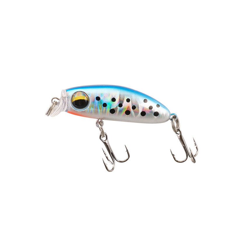 Japón 2.6g micro-materiales minos arroyo luya cebo falso hundimiento lento de pesca de capuchón de caballo de boca de caballo de bajo blanco