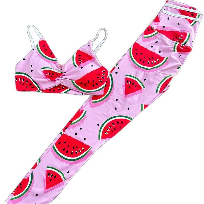 O8059 On behalf of Amazon Cross border new pattern motion leisure time suit Ladies yoga suit