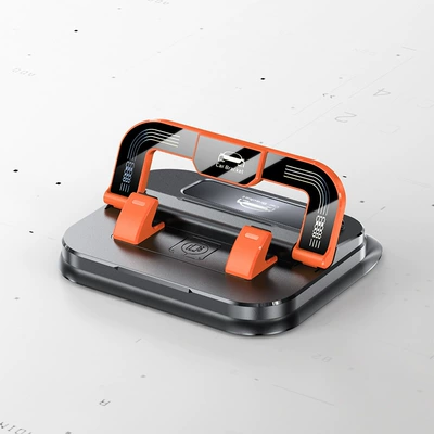 Car phone holder Model Dashboard Car Phone Holder - without-number-plateblack-and-orange-color-matching