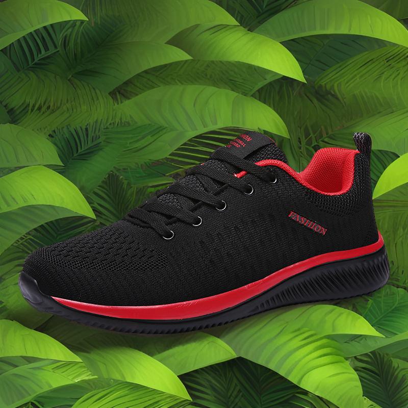 Venta directa de fábrica zapatos de hombre transfronterizos zapatos deportivos de talla extra grande 45-48 zapatos deportivos tejidos voladores de malla zapatos casuales de pareja al aire libre