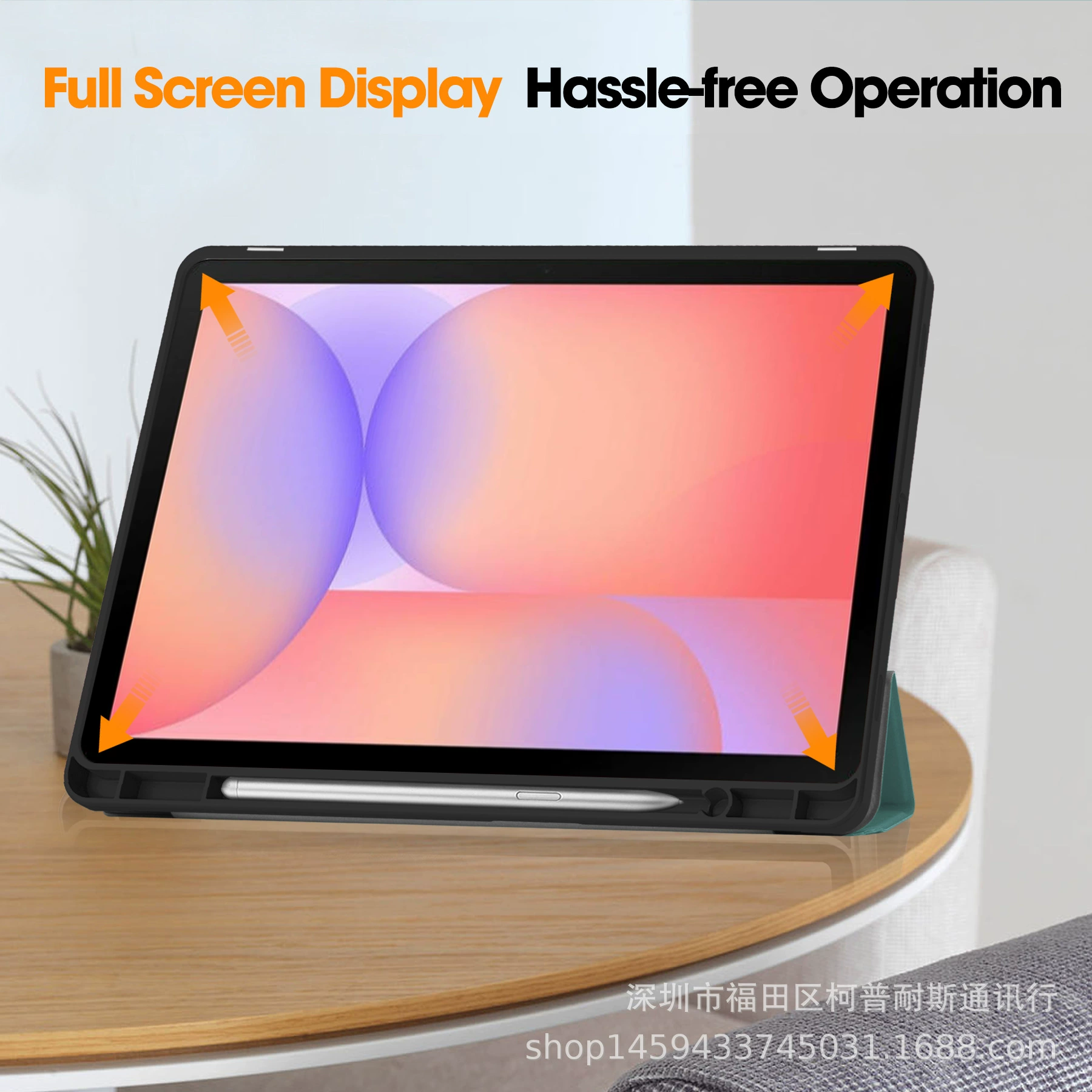 Подходящий чехол для Samsung Tab S10 Lite /S10FE /S9FE /S9 11-дюймовой плоской панели с отсеком для стилуса X400TPU