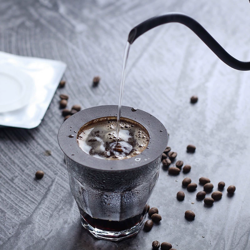 Персонализированный кофейный фильтр-пакет в форме НЛО с креативным дизайном фильтра.