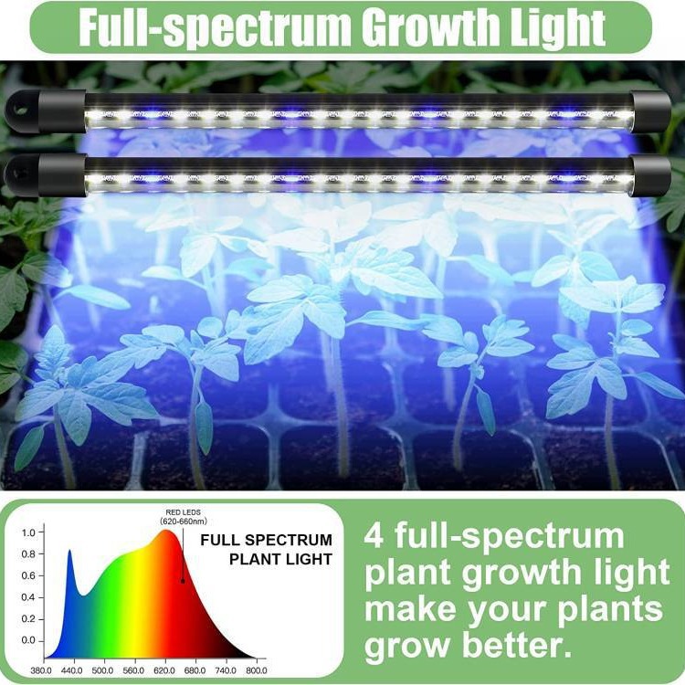 Espectro completo nuevo uno fuera dos lámpara de plántulas de largo + 1 Unidades de 40 agujero de plántulas olla de sincronización cíclica brillo de ajuste