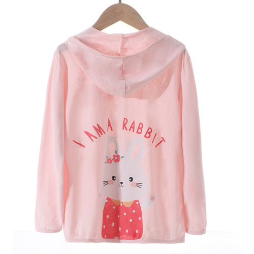 Children's sun protection clothing for boys and girls, hooded jacket, summer new baby skin clothing, sun protection clothing UPF50+ can be shipped on behalf of