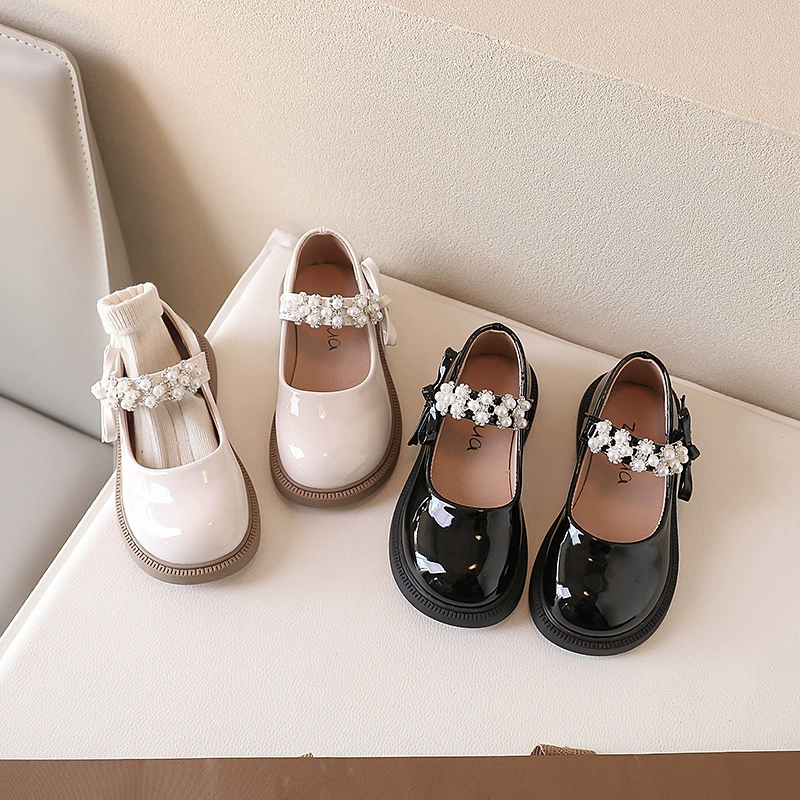 Взрывные маленькие кожаные туфли для девочек 2025 весна и осень новые туфли принцессы Мэри Джейн милые корейские одиночные туфли с мягким дном