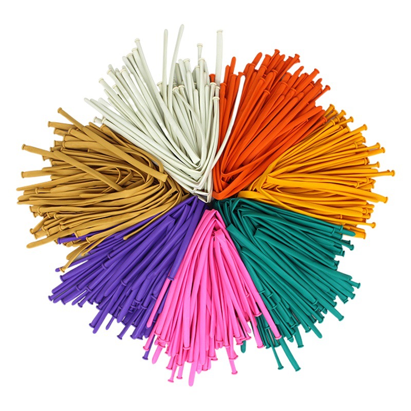 Globos largos de 260 unidades al por mayor, globos mágicos, globos de fuegos artificiales, decoración infantil, globos largos coloridos que se pueden moldear.