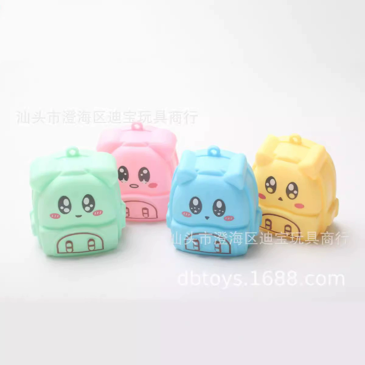 6cm Мультяшный школьный рюкзак с откатным механизмом 75 мм, игрушка-гашапон в подарок