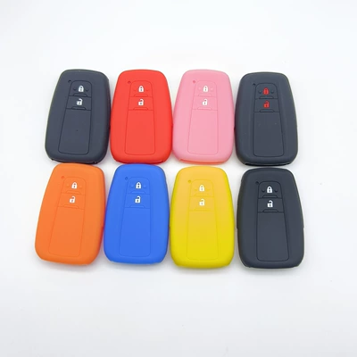 Suitable for Toyota Camry Rav4 Corolla Levin Wildlander Two-Button Key Soft Silicone Protective Cover
