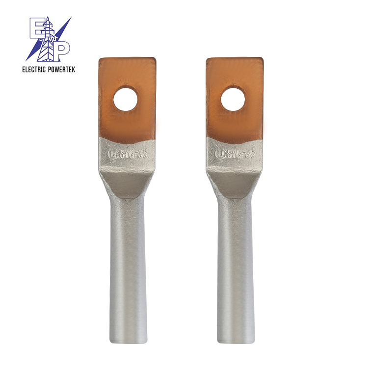 DTL-1孔铜连接器线路连接用接线端子铜铝鼻子