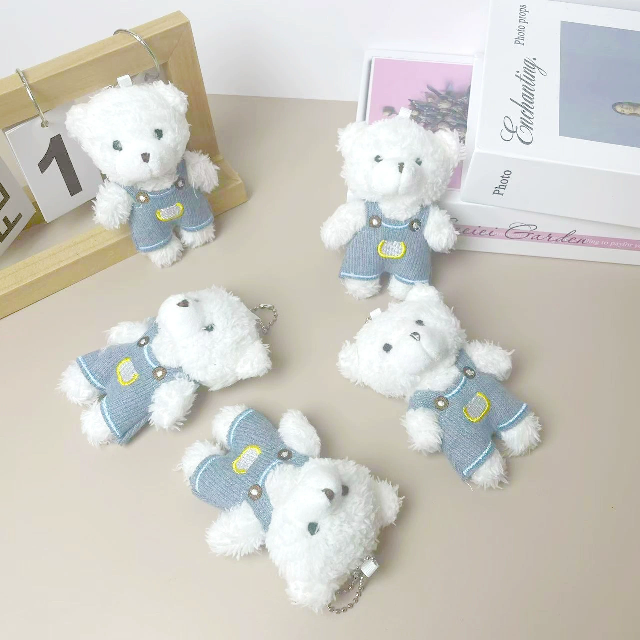 Подвеска с текстурой медвежонка, кукла-одежда, пара кукол, подвеска в виде медвежьей сумки, подвеска с милым мультяшным ключом