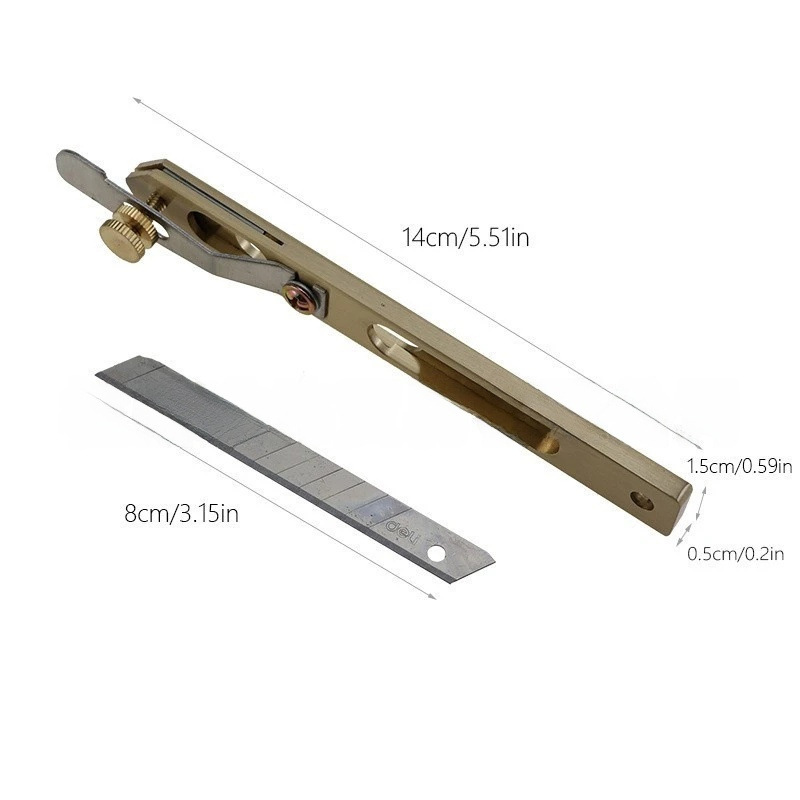 DIY cuero hecho a mano tallado forma herramienta aceite pluma sello cuchillo de corte punzonado