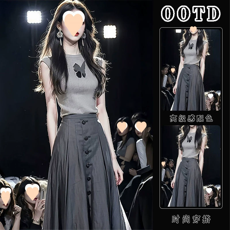 Летняя одежда сочетается с полным комплектом модных вечерних костюмов, платьями в стиле чая для женщин, новые модели 2025 года.