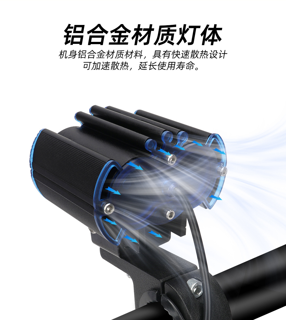 Cross-Border Motorcycle Electric Vehicle Led Modified Headlight Spotlight Crown Double-Eye Spotlight Waterproof Lens Spotlight