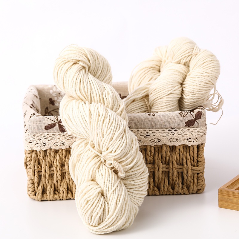 现货供应6.8支4股羊毛纱线  DIY手染羊毛线 围巾手套羊毛纱线