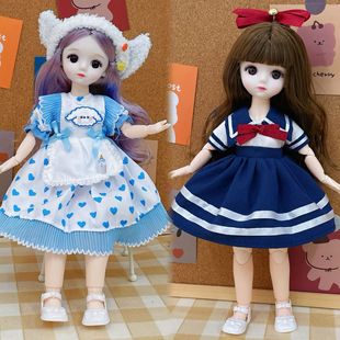 Good-Looking 6 Points 30cm Barbie Doll Little Princess Set 20 Joints Bjd Girl Birthday Gift Toy