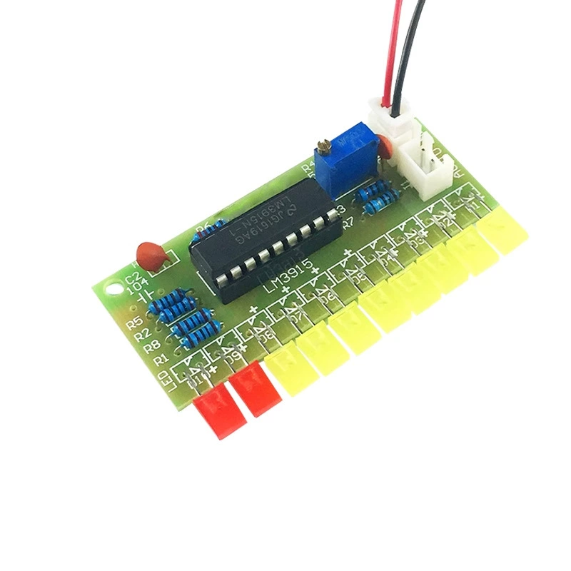 LM3915 Fun 10‑ступенчатый индикатор уровня аудиопроцессорный набор электронный процесс сварка опыт DIY свободные детали