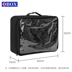 Qihui Bridal Headpiece Storage Bag, Expandable Pull-along Headpiece Bag, Large Capacity Makeup Bag, Travel Handbag, Touch-up Bag