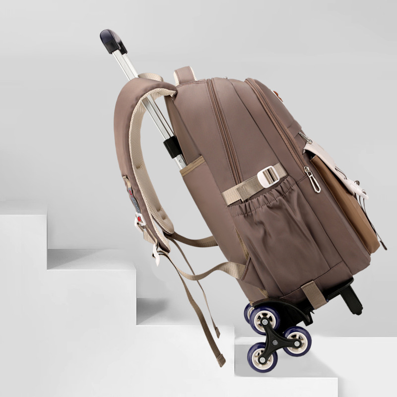 Nuevo pez natural escalera tracción mochila de escuela secundaria de gran capacidad desmontable una mochila de niños