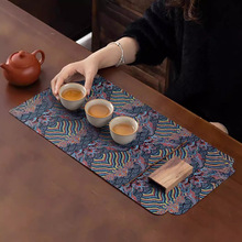 茶席双面茶具吸水中式茶巾防水茶桌茶垫桌垫隔热干泡垫子布艺杯垫