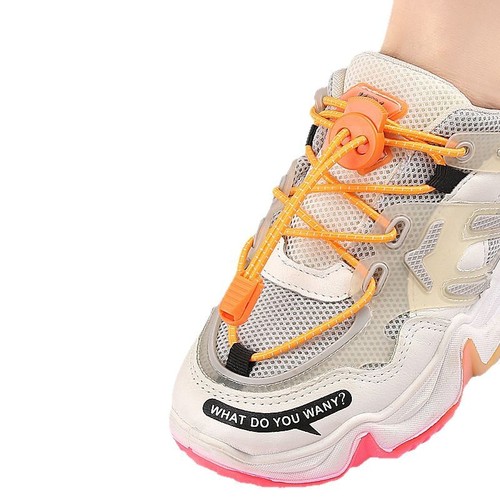 Reflective Slip-on Running Shoes with Velcro Elastic Laces, Quick Fastening, for Hiking and Jogging